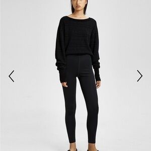 Theory Compress Knit Leggings in Black